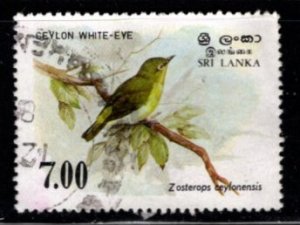 Sri Lanka #877 Ceylon White Eye - Used