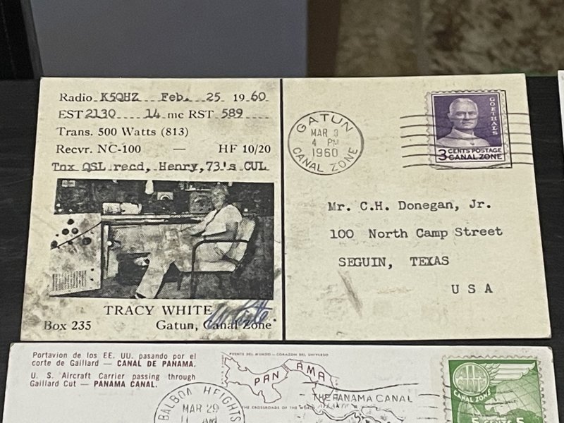 Canal Zone QSL post cards