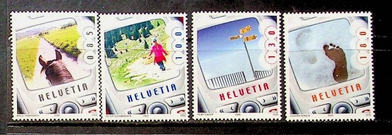 SWITZERLAND Sc 1217-20 NH ISSUE OF 2005 - MODERN ART