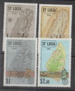 St Lucia SC  888-891 Mint Never Hinged