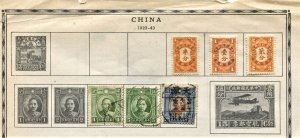 China #6 Early Issues on Album page Used - Unchecked