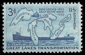 # 1069 MINT NEVER HINGED SOO LOCKS     VF+