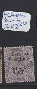 INDIA  PATIALA    (P2807B)   KGV  2A  TELEPHONE SERVICE     VFU    