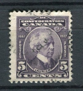 CANADA; 1927 early GV Laurier 5c. issue Minor Plate Flaw ' DOT IN 5 '