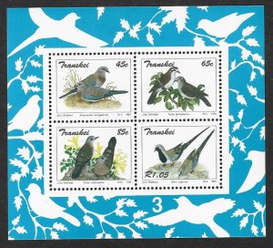 Transkei (So. Africa) #298a, Birds, M-NH**-