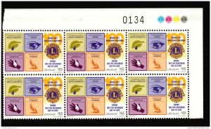 Lions Clubs International founding Centenary 2017 MNH  BLOCK OF 6 Uruguay bli...