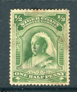 NIGER COAST; 1890s early classic QV issue fine used 1/2d. value