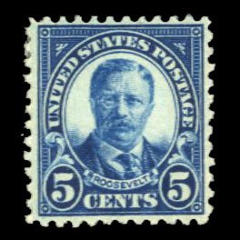 United States, 1910-30 #557 Cat$16, 1922 5c dark blue, never hinged