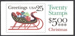 USA Sc# BK168 MNH Booklet 1989 Christmas