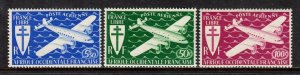 French West Africa - Scott #C1-C3 - MH - Minor gum toning #C3 - SCV $9.50