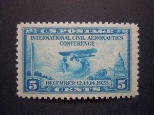 #650 5c Aeronautics Conference Issue MNH OG VF/XF Jumbo