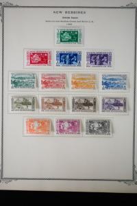 British New Hebrides Early to Mid-1900's Stamp Collection