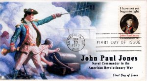 AO-1789, 1979, John Paul Jones, Add-on Cachet, First Day Cover, Standard Postmar