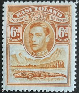 Basutoland #24 *MH* Single Alligator George VI