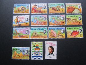 Cayman Islands 1974 Sc 331-345 set MH