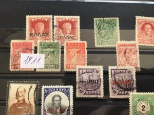 Greece 1911 to 1927 mounted mint & used stamps A12816