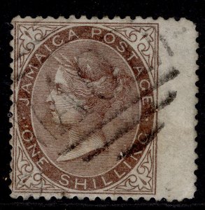 JAMAICA QV SG6a, 1s purple-brown, USED. Cat £24.