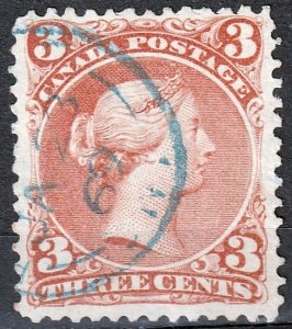 Large Queen #25, Blue Cancel dated,      (430)