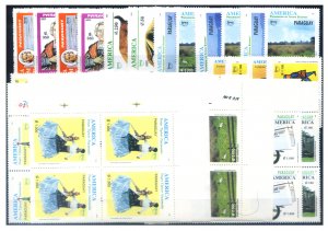 Paraguay. UPAEP. Small 1990-1998 emission set.