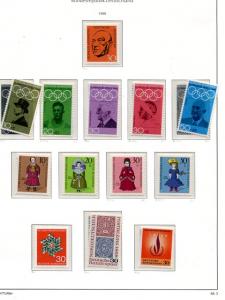 Germany 1962/1969 Collection on 23 pages VF NH