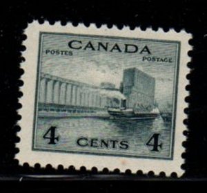 Canada Sc 253 1942 4 c Grain Elevator stamp mint NH