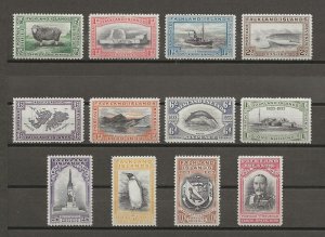 FALKLAND ISLANDS 1933 SG 127/38 MINT CAT £4250