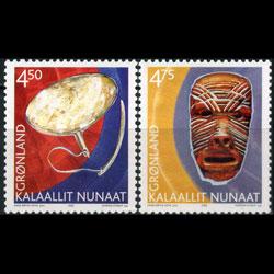 GREENLAND 2002 - Scott# 392-3 Cultural Heritage Set of 2 NH