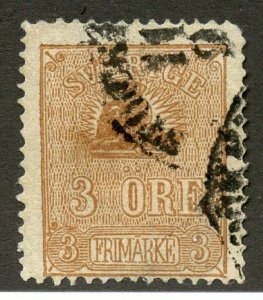 Sweden, Scott #13, Used