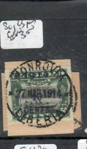 LIBERIA   SC  123  SON CDS PIECE  VFU     PP1116H