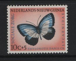 Netherlands  New Guinea  #B24 MH 1960 Butterflies 10c