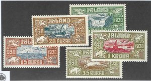 Iceland SC C4-C8 MNH F-VF SCV$450.00...fill Quality!