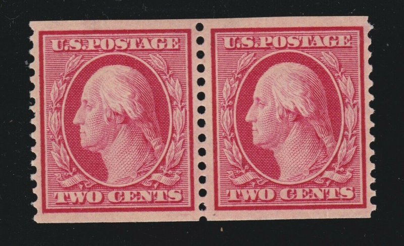 US 353 2c Washington Mint Pair VF OG LH SCV $240