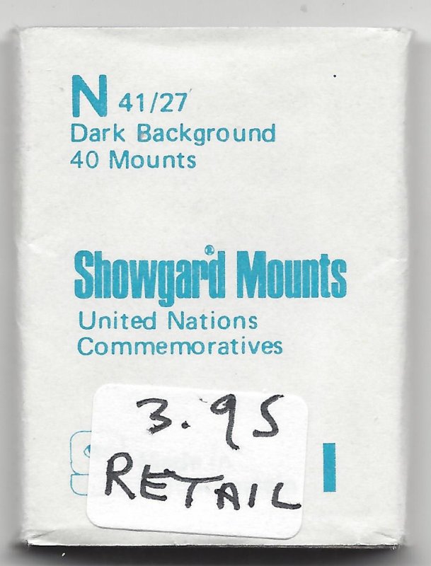 SHOWGARD MOUNT N,  41 MM X 27 MM,  RETAIL $3.95