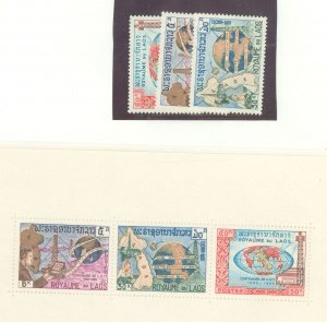 Laos #109-111a Mint (NH) Single (Complete Set)