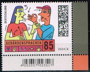 Germany 2024, Sc.# MNH, Sign Language, Michel#3819