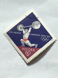 Poland–1964–Single “Sports” stamp–SC# 1259 - CTO