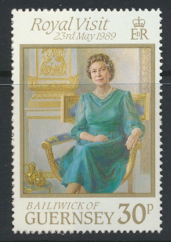 Guernsey  SG 462  SC# 410 QE II  Royal Visit  MNH  see scan 