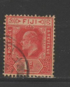 FIJI #72  1906  1p  KING EDWARD VII    F-VF  USED