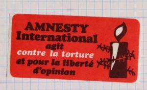 Amnesty Intl against-stop torture freedom of opinion POW press war charity DL