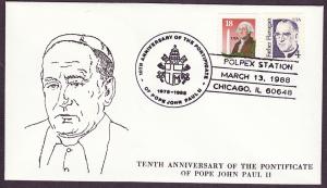 2171 John Paul II Anniversary cacheted event cover