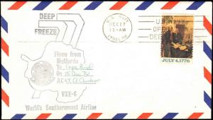 1976 US NAVY ANTARCTIC FLIGHT INFORMATION CACHET McMURDO TO CAPE BIRD