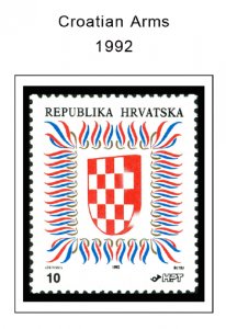 COLOR PRINTED CROATIA 1991-2010 STAMP ALBUM PAGES (111 illust. pages)