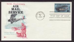 US C74 Jenny Air Mail Service Cover Craft U/A FDC