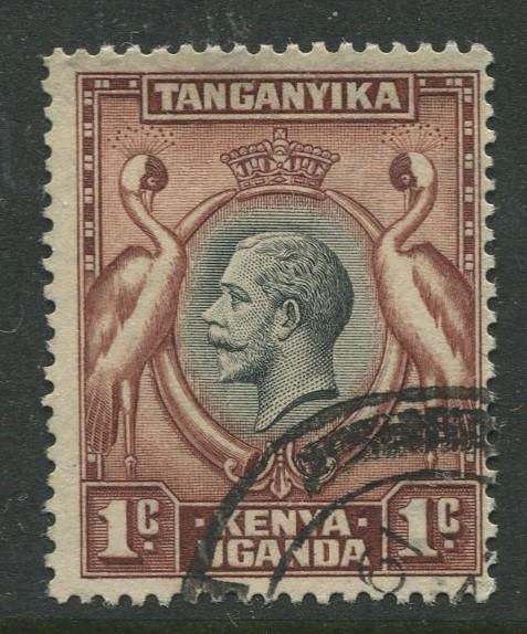 Kenya & Uganda - Scott 46- KGV Definitive -1935 - FU - Single 1c Stamp