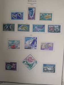 collection on pages Monaco 1962-65 complete mint GL: CV $94