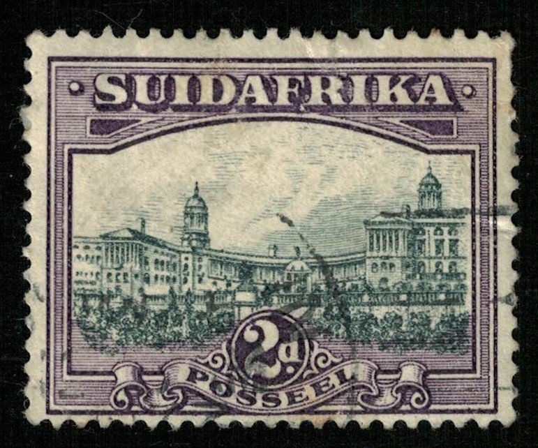 1930-1945, South Africa, Country name in English or Afrikaans, 2d (RT-216)