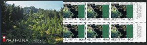 Switzerland B631a booklet,MNH. Pro Patria Stamps-60.Heritage,landscapes,1998.