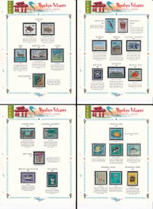 COLLECTION OF RYUKYU ISLANDS STAMPS FROM 1952-72 IN ALBUM PAGES - ALL MINT