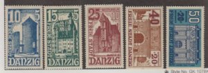 Danzig - Germany Scott #B15-B19 Stamp - Mint Set