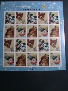 ​UNITED STATES-2004 SC# 3865-8 DISNEY CARTOON -FRIENDSHIP MNH SHEET VERY FINE